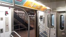 Walking inside the MTA Hudson Yards 7 Train Subway Car