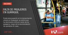Preocupación en la transportación por falta de pasajeros en Guayaquil