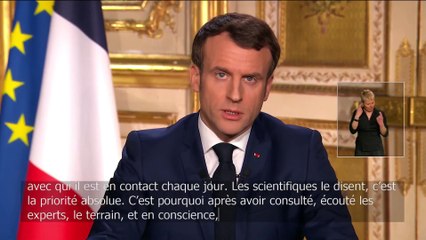 Download Video: Macron, son discours du 16 mars 2020