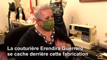 Des masques faits maison pour combattre le coronavirus au Mexique