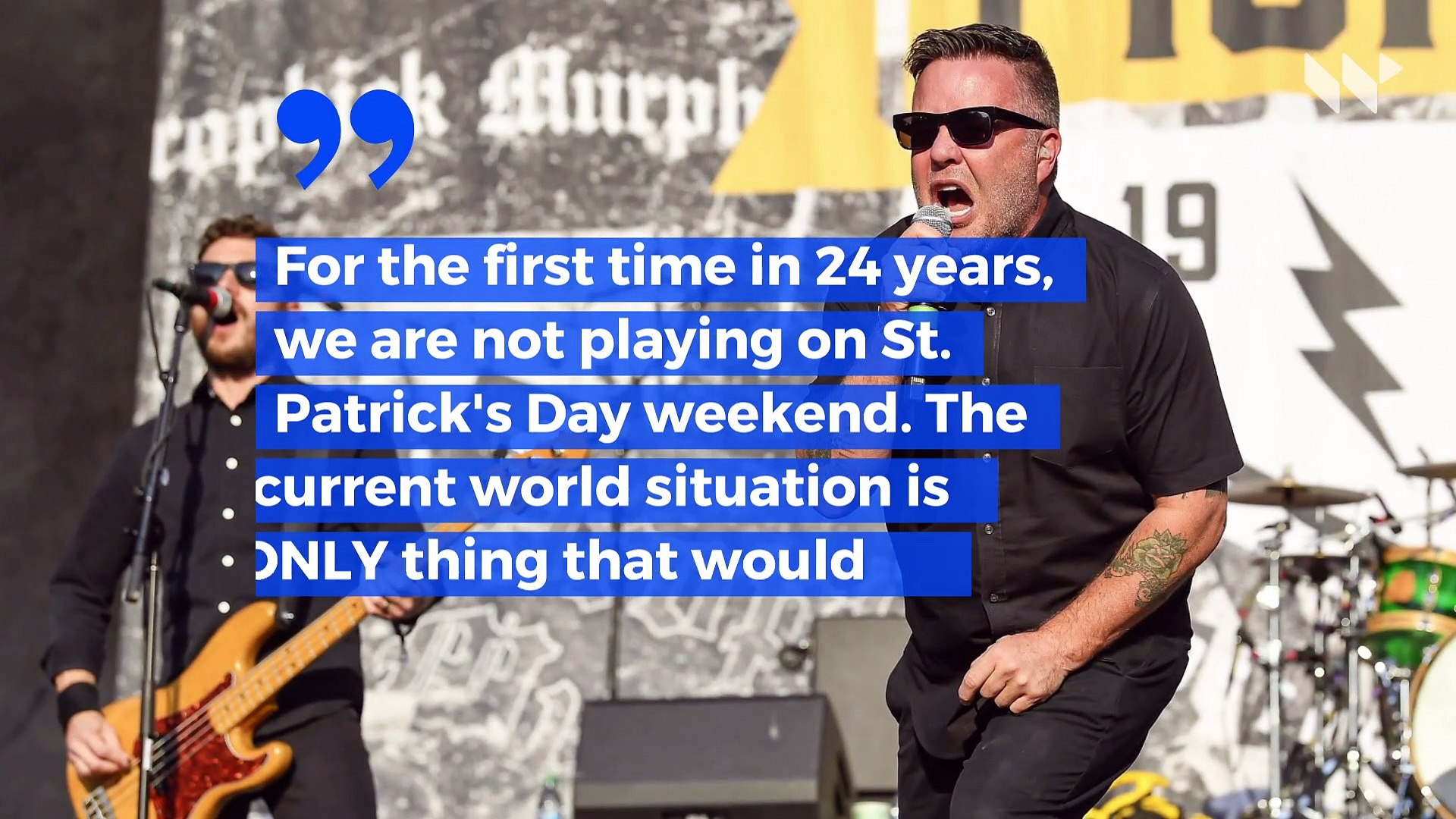 ⁣Dropkick Murphys Will Livestream St. Patrick's Day Concert With No Audience
