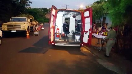 Homem de 59 anos tem suspeita de fratura ao cair de carroça no Bairro Santa Cruz