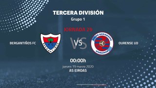 Previa partido entre Bergantiños FC y Ourense UD Jornada 29 Tercera División