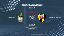 Previa partido entre Somozas y Rápido de Bouzas Jornada 29 Tercera División