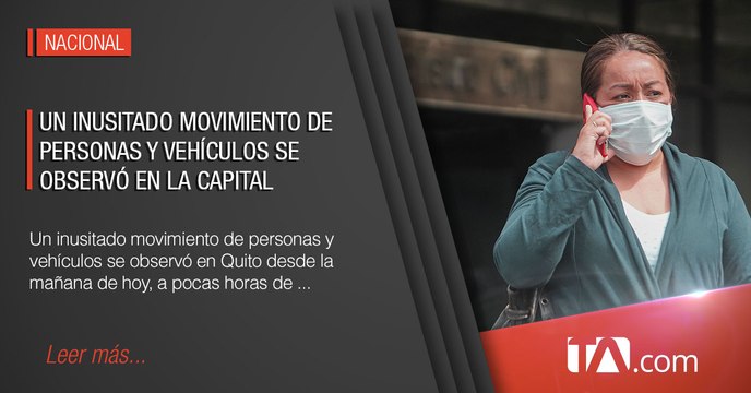 Un inusitado movimiento de personas y vehículos se observó en la capital -Teleamazonas