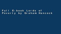 Full E-book Lords of Poverty by Graham Hancock