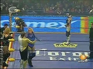 AAA Sin Limite 2009.11.18 San Luis - Match #01 Pasion Crystal, Polvo de Estrellas & Yuriko vs. Real Fuerza Aerea