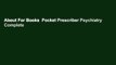 About For Books  Pocket Prescriber Psychiatry Complete