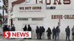Huge queues as Americans buy guns and ammo amid Covid-19 outbreak