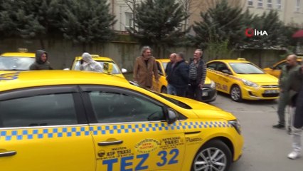 İstanbul’da taksilerde ve taksi duraklarında korona virüs önlemi
