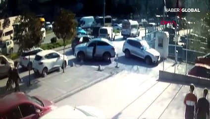 Uçan cip arabaların üzerinden böyle geçti