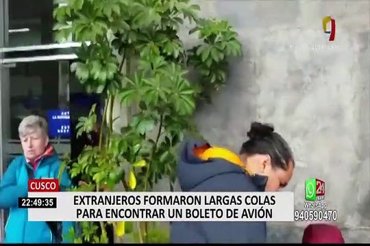 Cusco: turistas varados tras cancelación de vuelos por cierre de fronteras