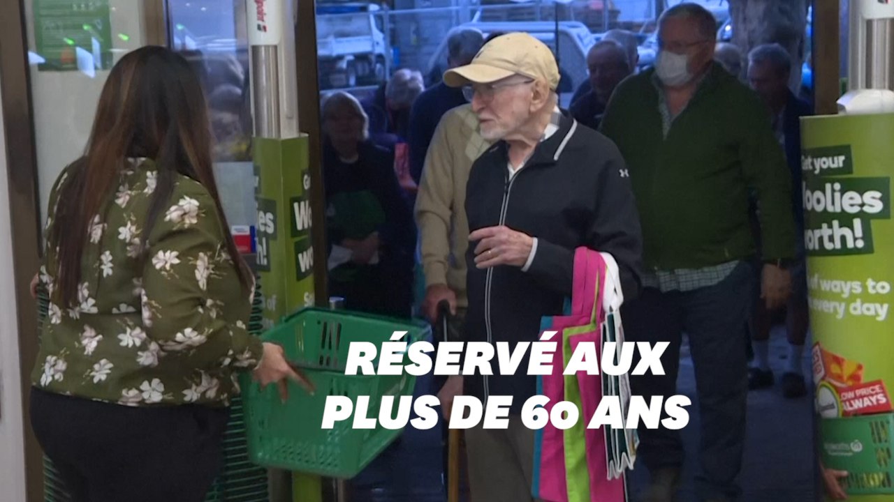 Pendant le coronavirus, ces supermarchés australiens ouvrent une heure aux personnes âgées