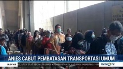 Anies Cabut Pembatasan Transportasi Umum