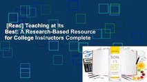 [Read] Teaching at Its Best: A Research-Based Resource for College Instructors Complete