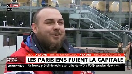 VIRUS - Depuis ce matin, les parisiens fuient la capitale en s'entassant dans les transports avec des images surréalistes
