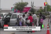 Tacna: disminuyó el ingreso de vehículos procedentes de Chile
