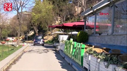 Üsküdar'da sahildeki kafelerde koronaviüs sessizliği