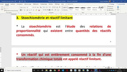 Cours 2nde, Transformation chimique n°2