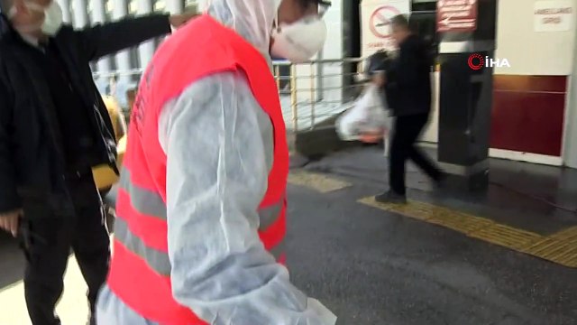 Dışkapı Yıldırım Beyazıt Eğitim ve Araştırma Hastanesi’nde dezenfeksiyon işlemi