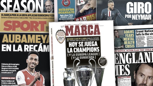 Le monde du football suspendu à la décision de L’UEFA, Pierre-Emerick Aubameyang se rapproche du Barça