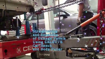 Setting up a Celette bench and pulling process - Frame machine -Measuring system - Universal jig