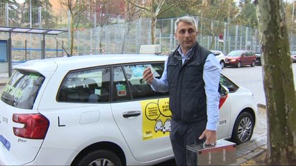 Portavoz de taxistas nos enseña y explica la desinfección de un taxi