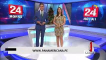 Pamela Acosta despidiéndose noticiero 24 horas edición mediodía 17.03.2020