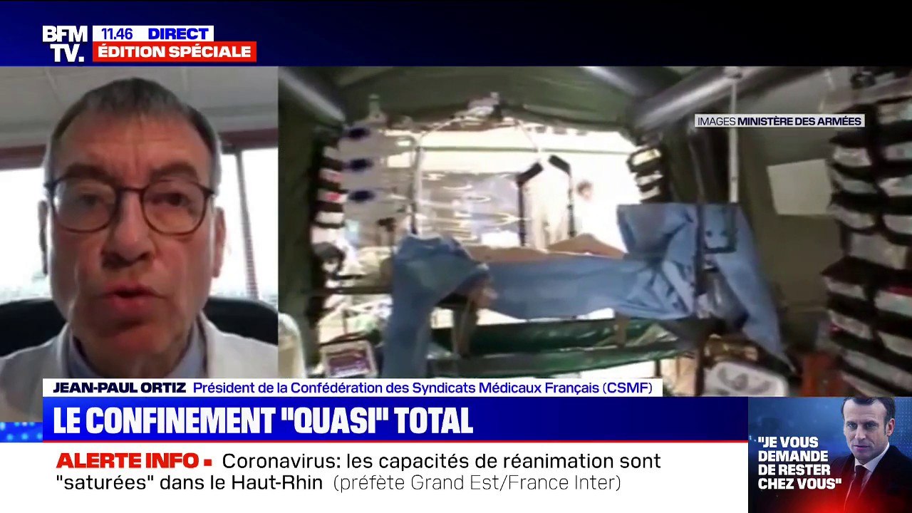 Coronavirus: "L'ensemble des spécialistes avaient probablement sous-estimé la gravité et la longueur des soins intensifs", estime le Dr. Ortiz