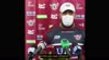 NRL player does press conference in face mask