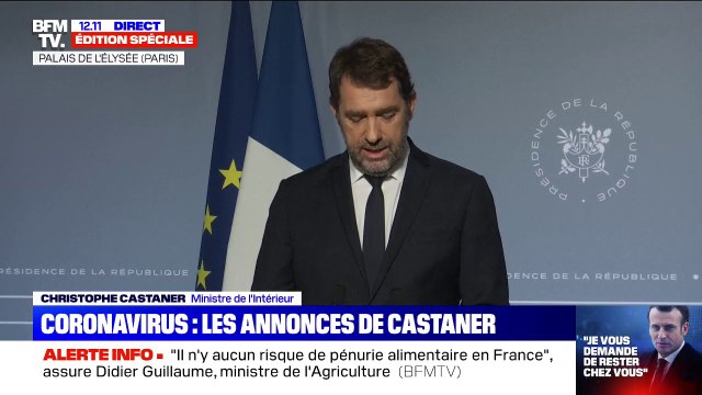 Restez chez soi, c'est sauver des vies : Christophe Castaner précise les mesures de confinement mises en place à midi