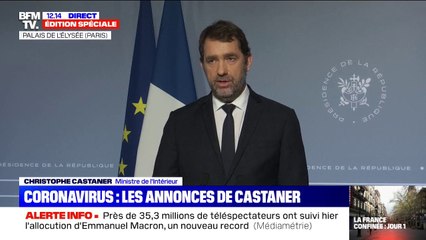 Christophe Castaner: "Pour chaque sortie, chaque personne devra disposer d'une attestation sur l'honneur"