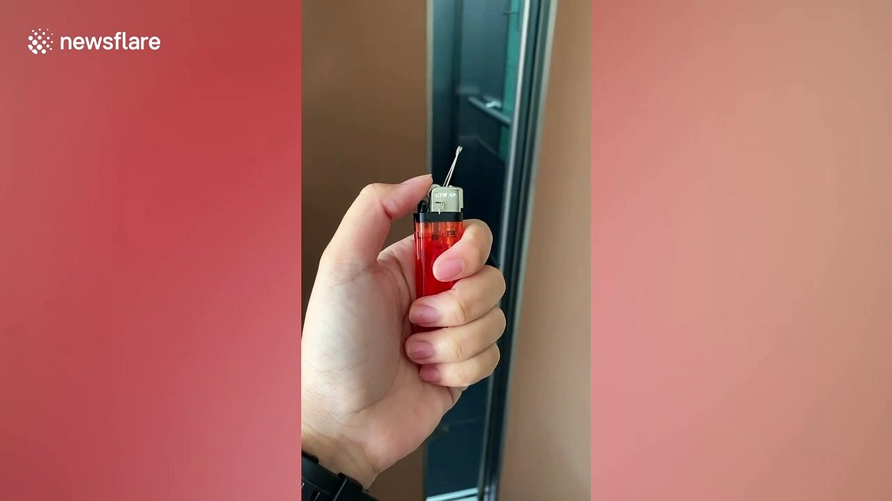 Worried Thai locals use toothpicks and cotton buds to avoid touching lift buttons amid coronavirus outbreak