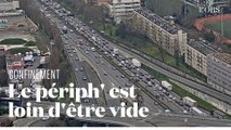 Premier jour de confinement à Paris : le périphérique est fluide... Mais pas complètement vide