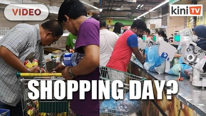 Malaysians throng supermarkets on eve of movement control order