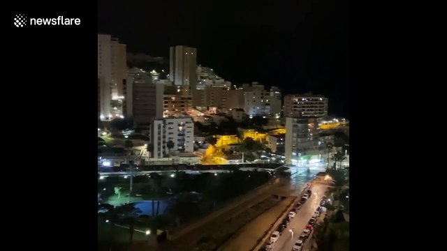 Self-isolating Spanish residents applaud health workers combating the COVID-19 pandemic