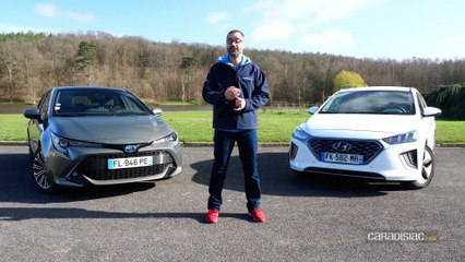 Comparatif vidéo - Toyota Corolla 122h vs Hyundai Ioniq : quelle est la meilleure compacte hybride du marc