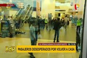 Estado de emergencia: pasajeros insisten en viajar pese a cierre de Aeropuerto Jorge Chávez