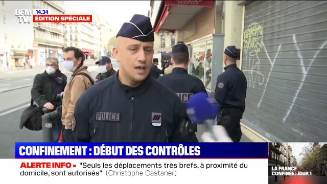 On ne verbalise pas, aujourd'hui c'est de la pédagogie. Confinement: début des contrôles à Marseille