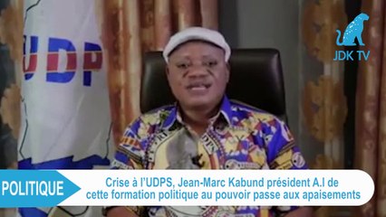 Crise à l'UDPS; JEAN-MARC KABUND : Une main noire agit dans l'ombre pour nous diviser