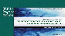 [E.P.U.B] Handbook of Psychological Assessment Full Online