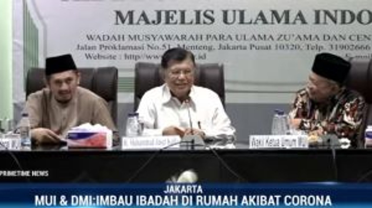 JK Bertemu MUI Bahas Fatwa Ibadah di Tengah Pandemi Covid-19