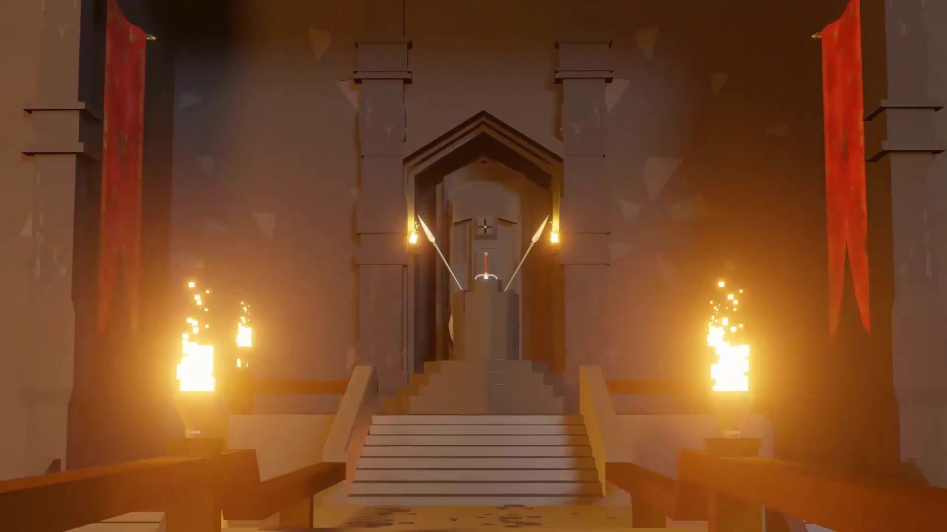 ⁣Game Environment Low Poly Cinematic | Blender 2.83 | EEVEE