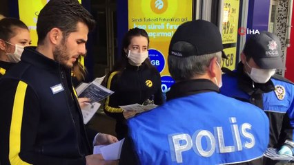 Polisten broşürlü 'korona virüs' uyarısı