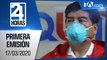 Noticias Ecuador: Noticiero 24 Horas 17/03/2020 (Primera Emisión)