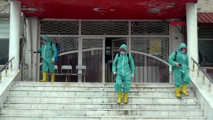 ŞIRNAK Beytüşşebap'ta koronavirüse karşı dezenfeksiyon