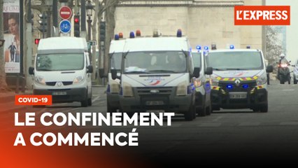 Covid-19 - confinement : premiers contrôles de police à Paris