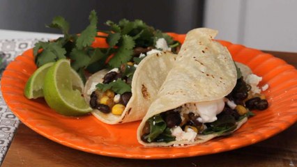 Mushroom, Corn, and Poblano Tacos
