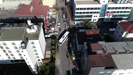 FLORYA'DAKİ YURDA AVRUPADAN GETİRİLENLERİN YERLEŞTİRİLMESİ HAVADAN GÖRÜNTÜLENDİ