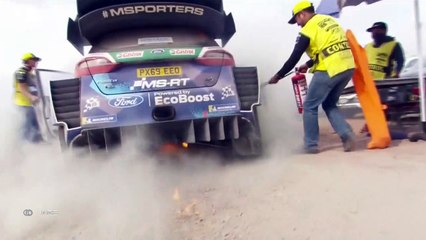 WRC Mexico 2020 Day 2 Lappi Huge Fire